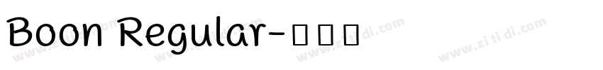 Boon Regular字体转换